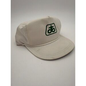 Vintage Pioneer Hi-Bred International K-Products Rope Hat Snapback White Green